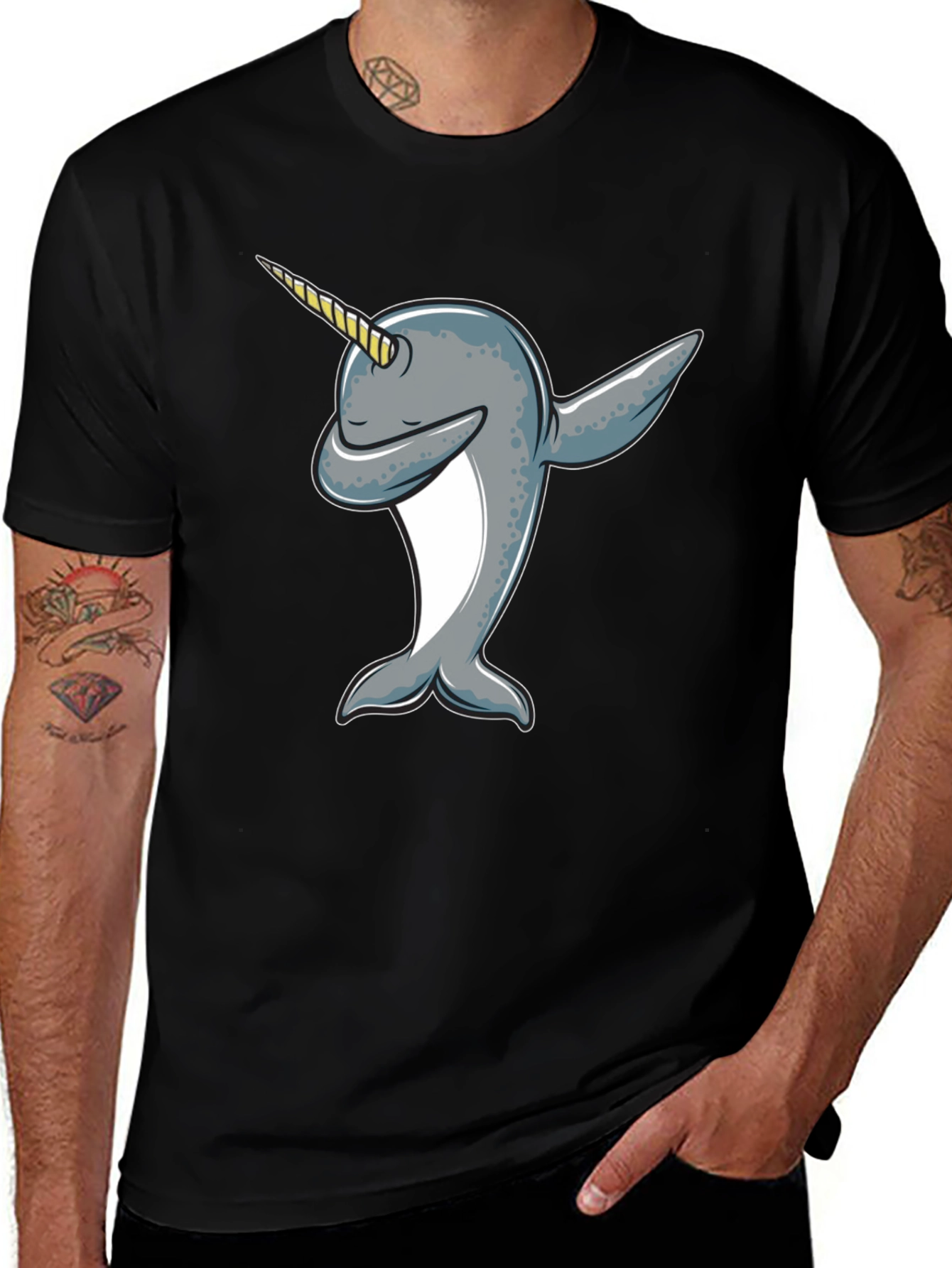 Variant 11 of Dabbing Narwhal T-Shirt