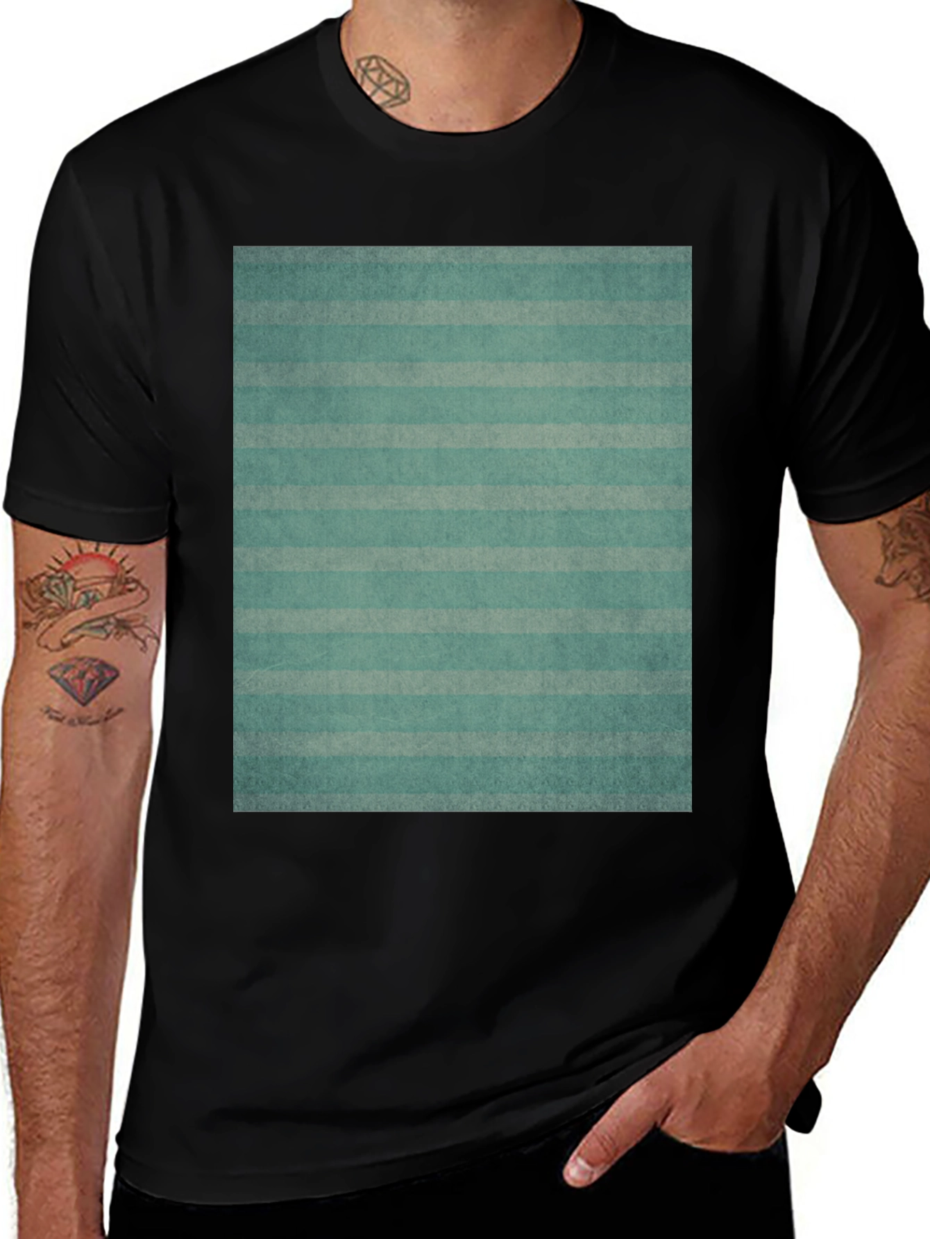 Variant 6 of Striped Pattern Tee - Casual Comfort