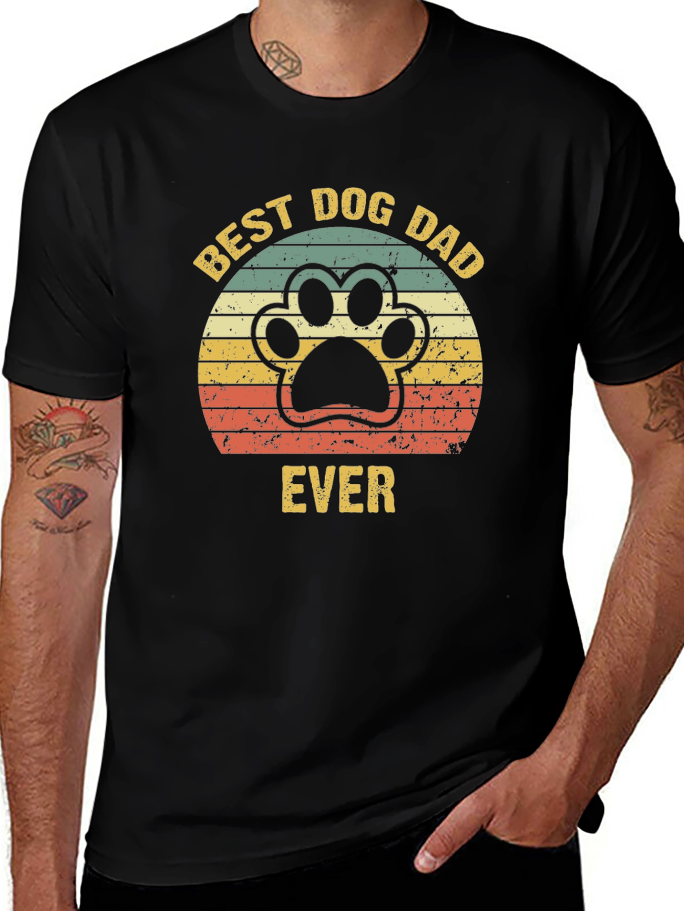 Variant 28 of Best Dog Dad Ever Graphic T-Shirt