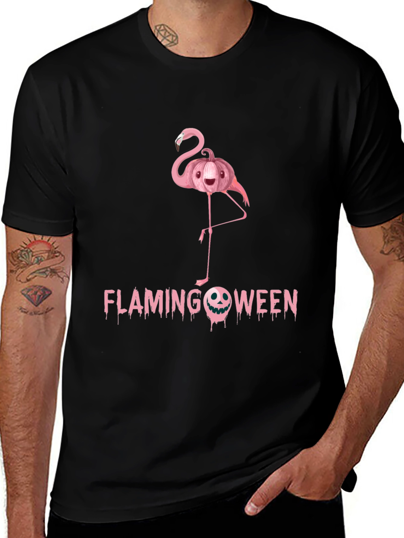 Variant 4 of Flamingoween Halloween T-Shirt