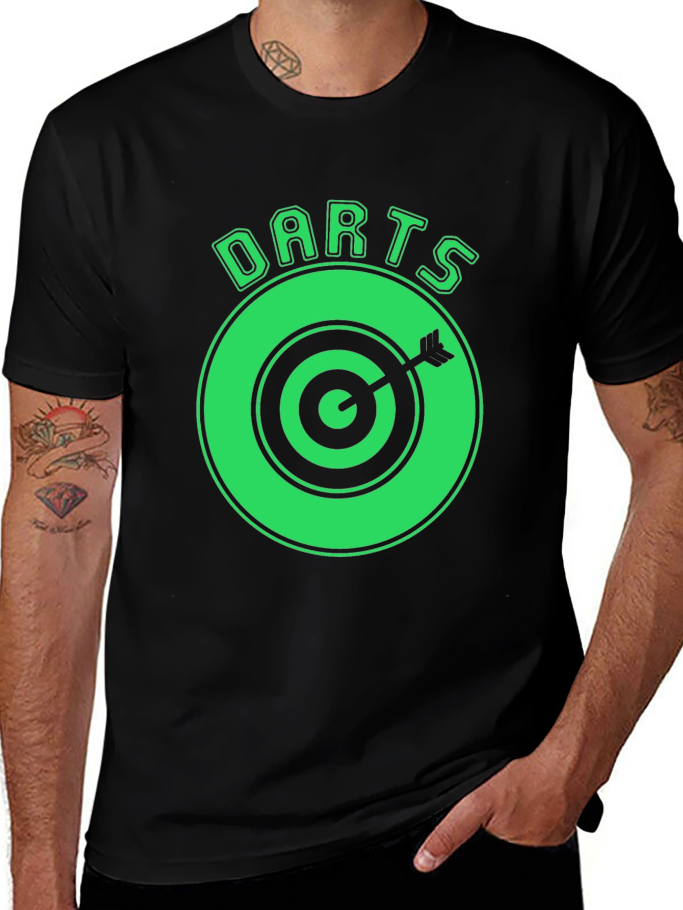 Variant 6 of Darts Target T-Shirt - Novelty Arrow Design