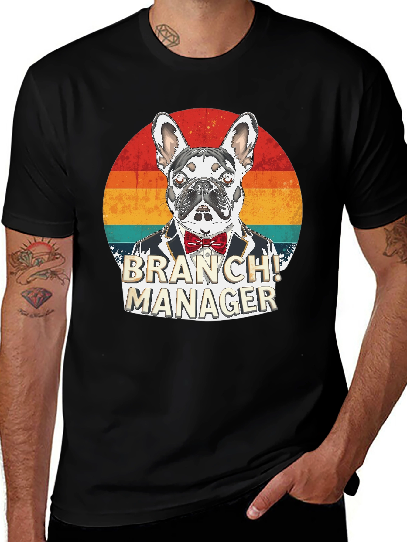 Variant 18 of Branch Manager Bulldog T-Shirt