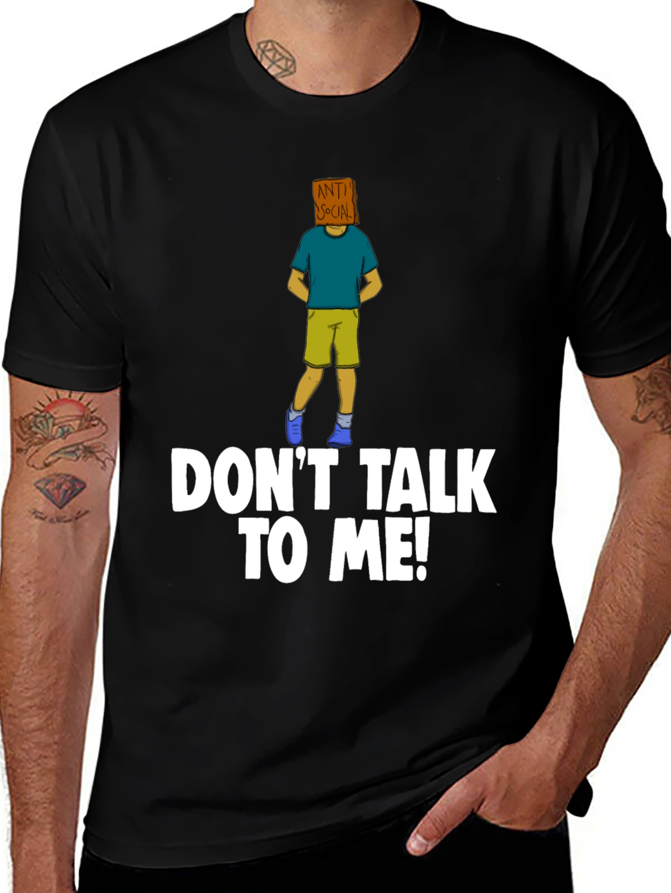 Variant 22 of Anti-Social Graphic Tee - "Don't Talk To Me!" Funny T-Shirt