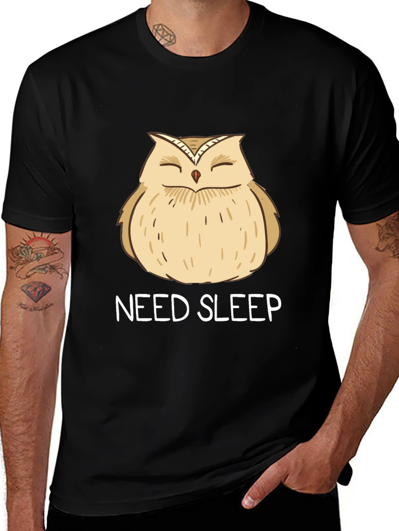 Variant 6 of Need Sleep Owl Graphic T-Shirt