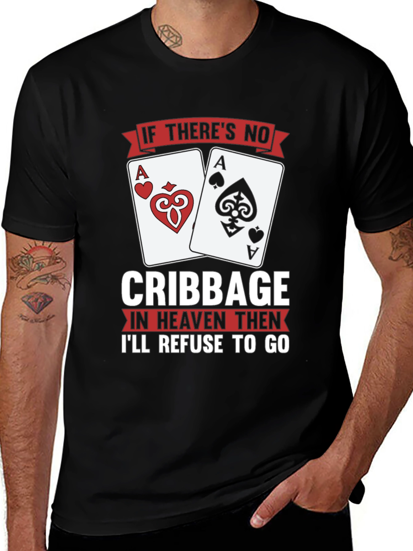 Variant 23 of Cribbage in Heaven Graphic Tee
