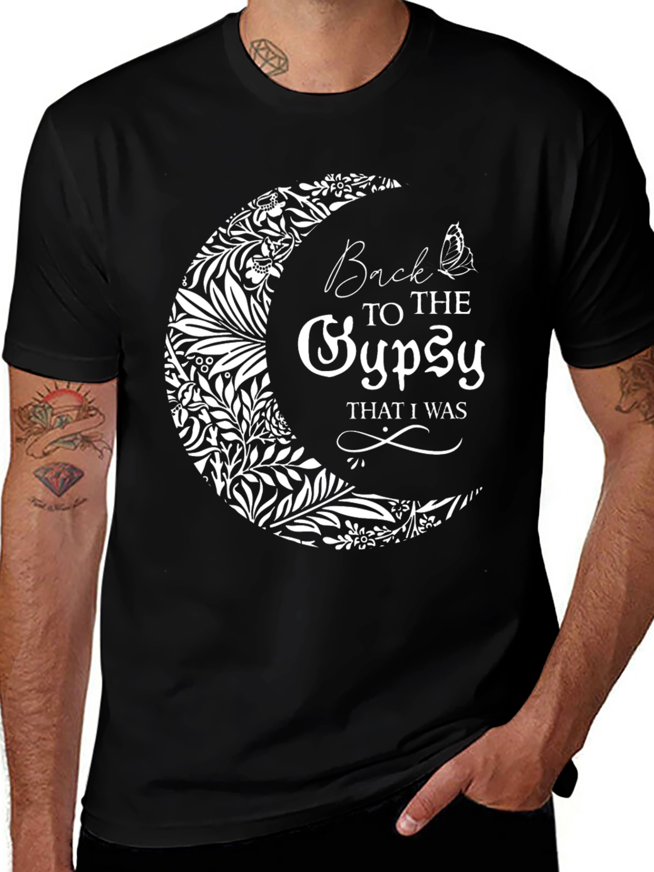 Variant 29 of Back to the Gypsy T-Shirt - Black