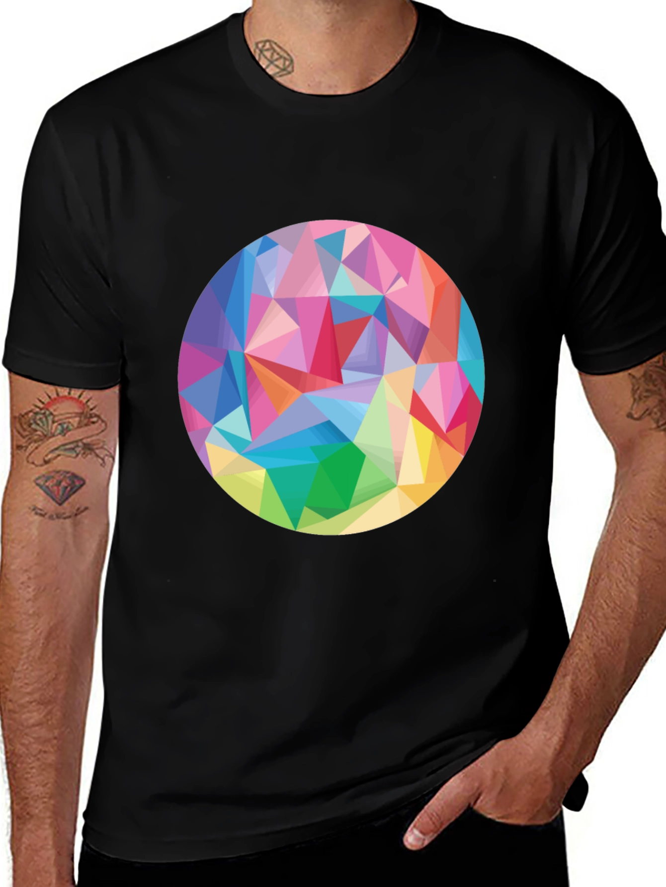 Geometric Prism T-Shirt - Modern Art Tee