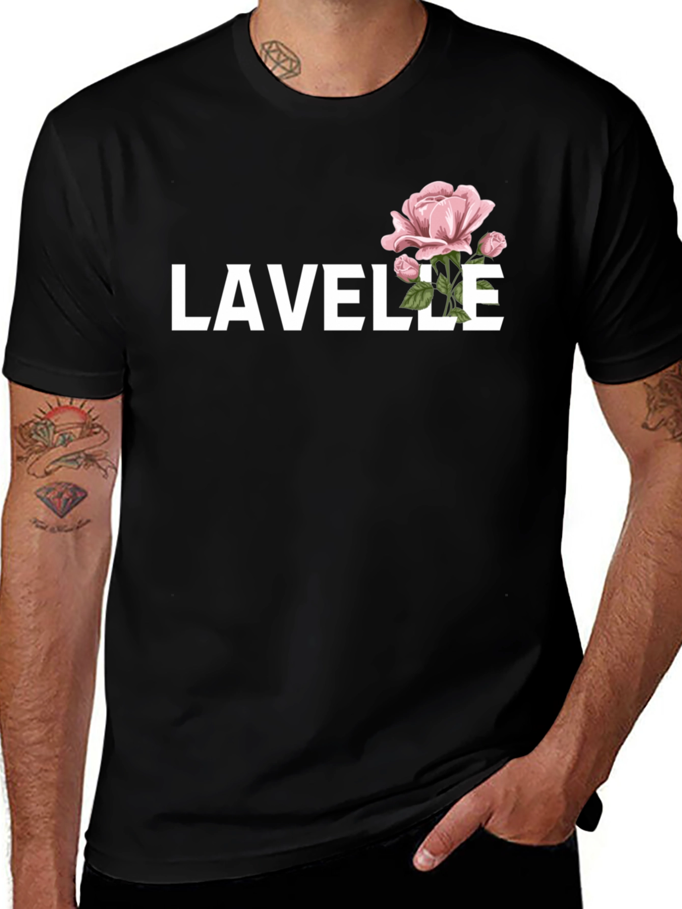 Variant 26 of Lavelle Flower Graphic Tee - Stylish Comfort