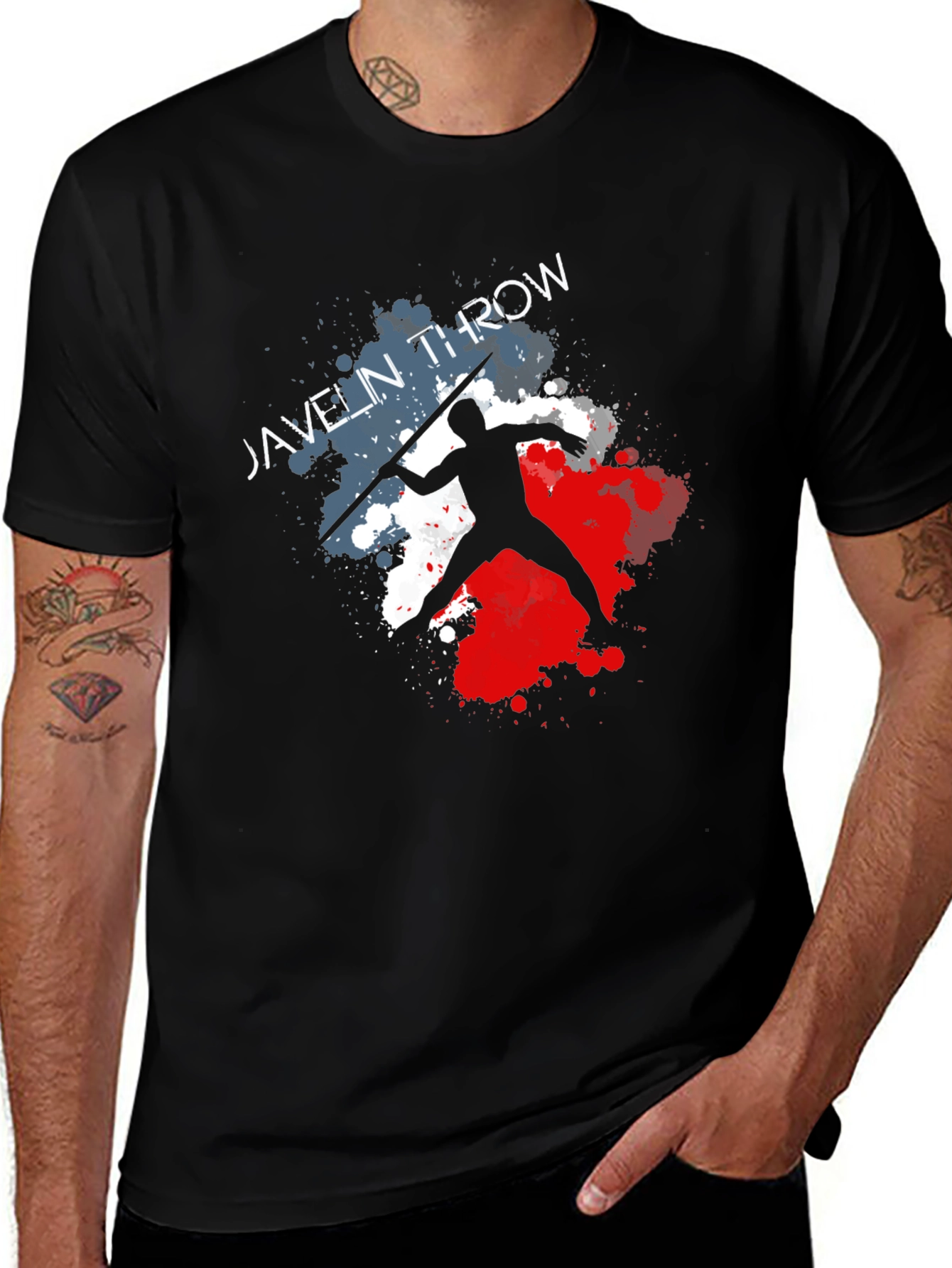 Variant 26 of Javelin Throw Graphic Tee - Athlete T-Shirt
