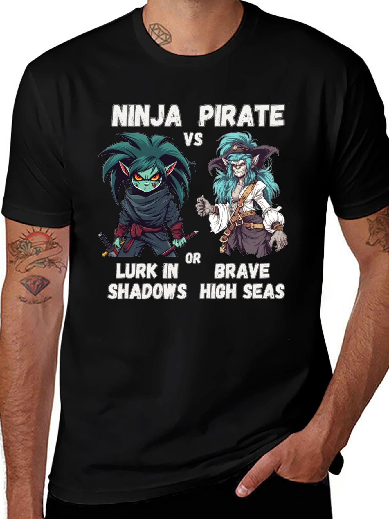 Variant 21 of Ninja Pirate VS T-Shirt