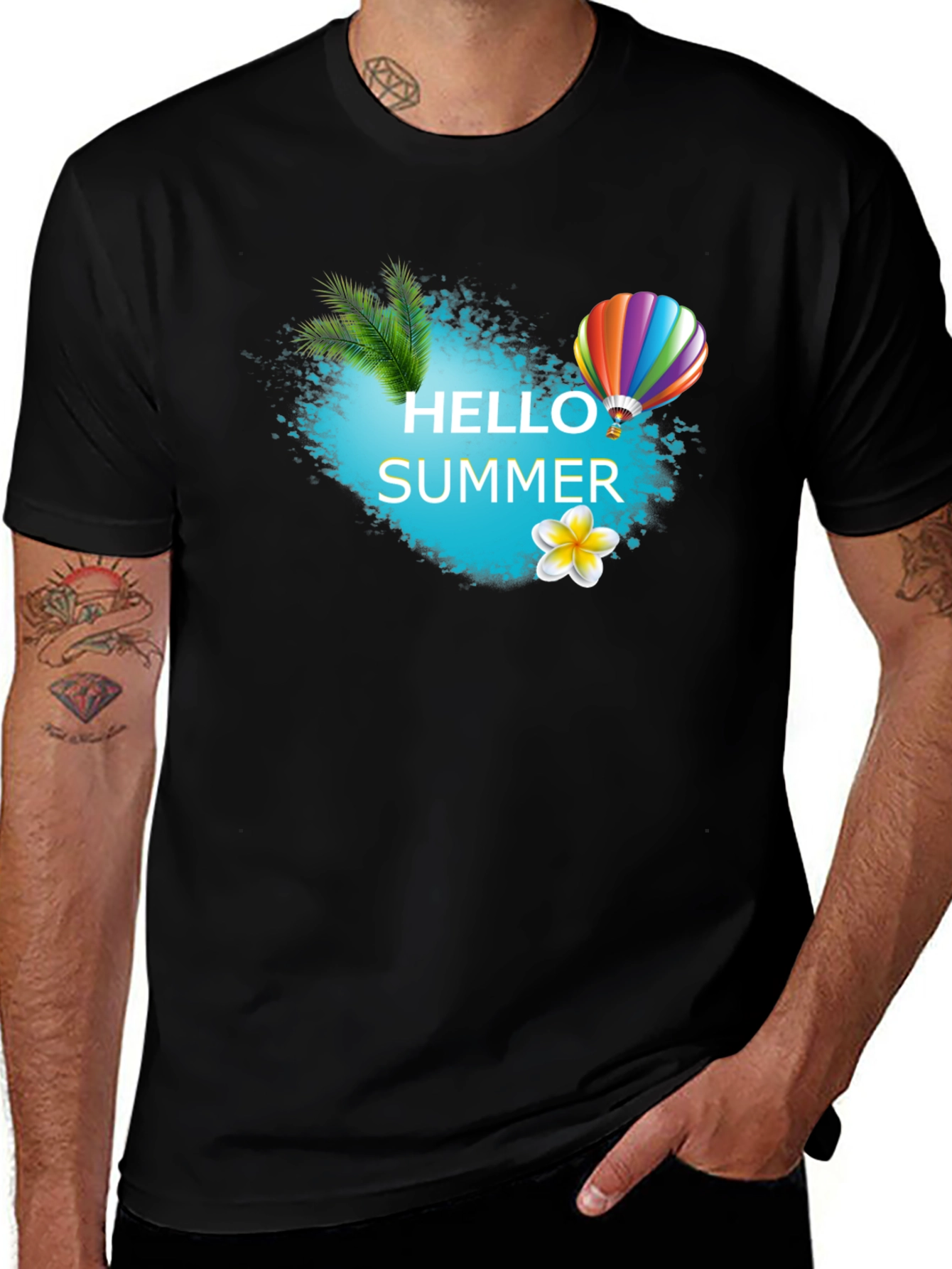 Variant 7 of Hello Summer Graphic Print Tee