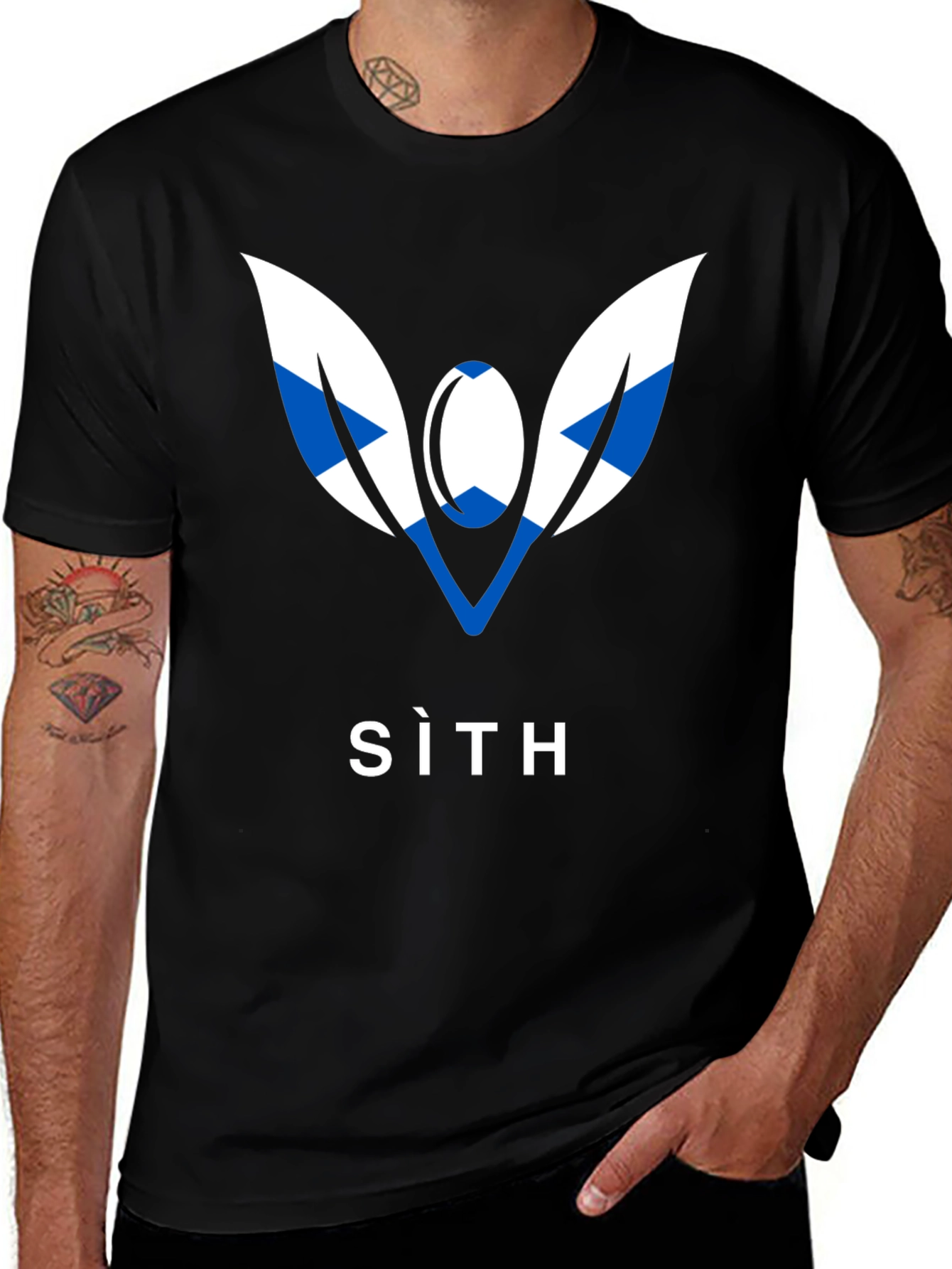 Variant 7 of SITH Graphic Tee - Black Cotton Blend T-Shirt