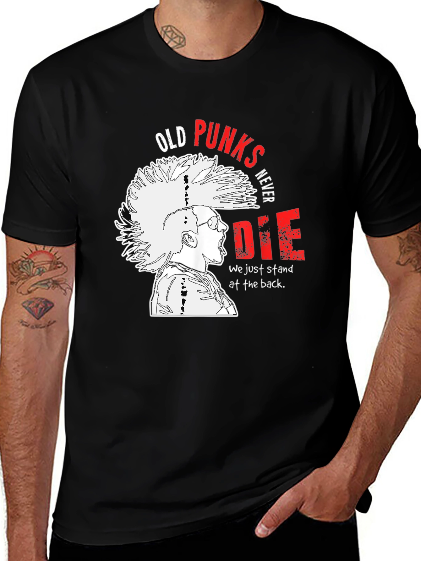Variant 14 of Old Punks Never Die Graphic Tee