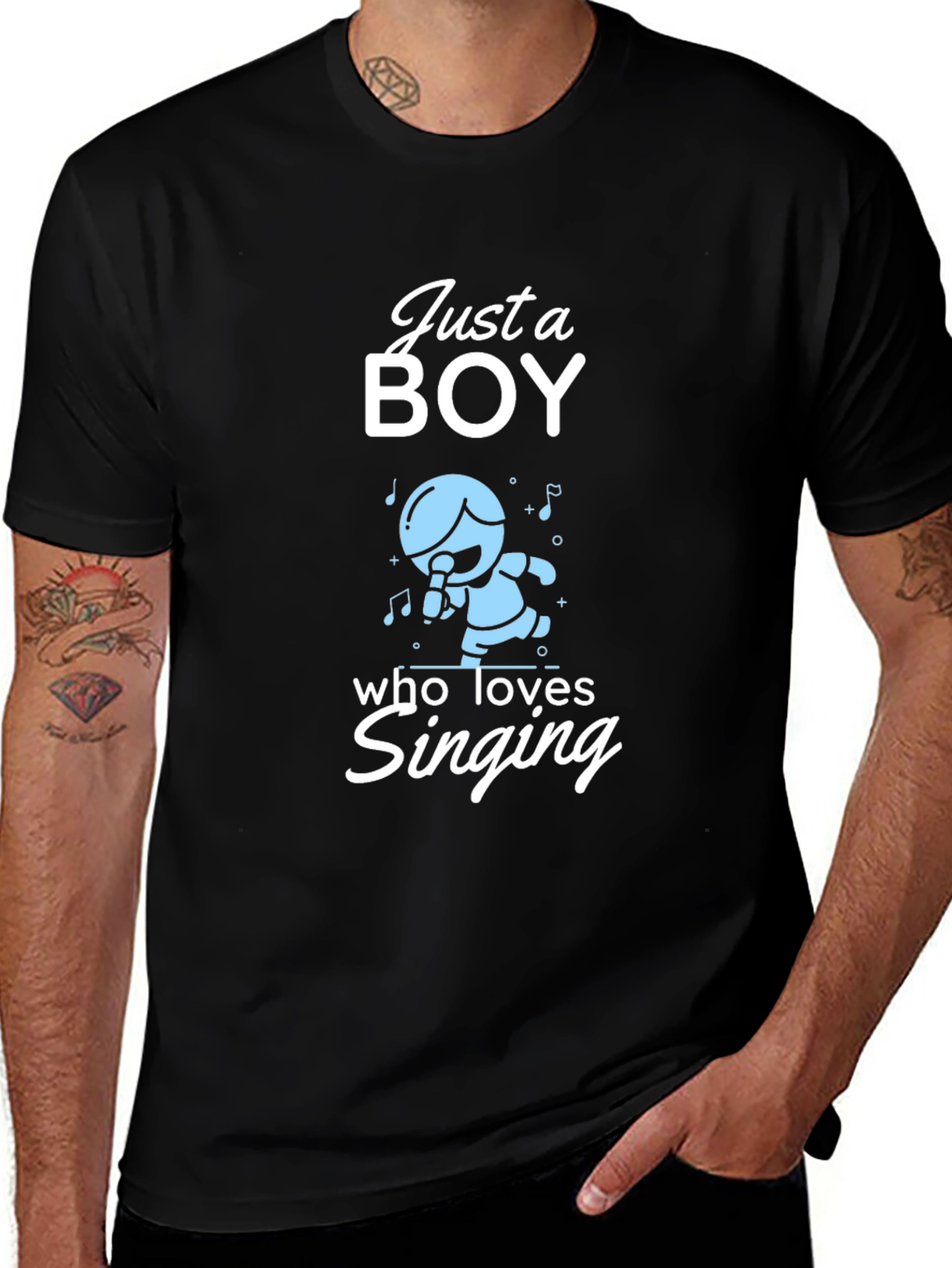Just A Boy Who Loves Singing T-Shirt