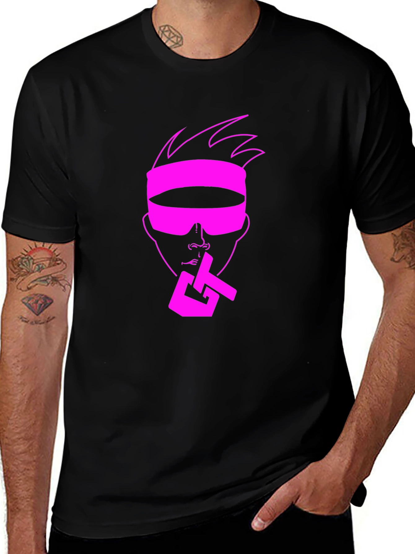 Pink Graphic Tee - Secret Agent Style