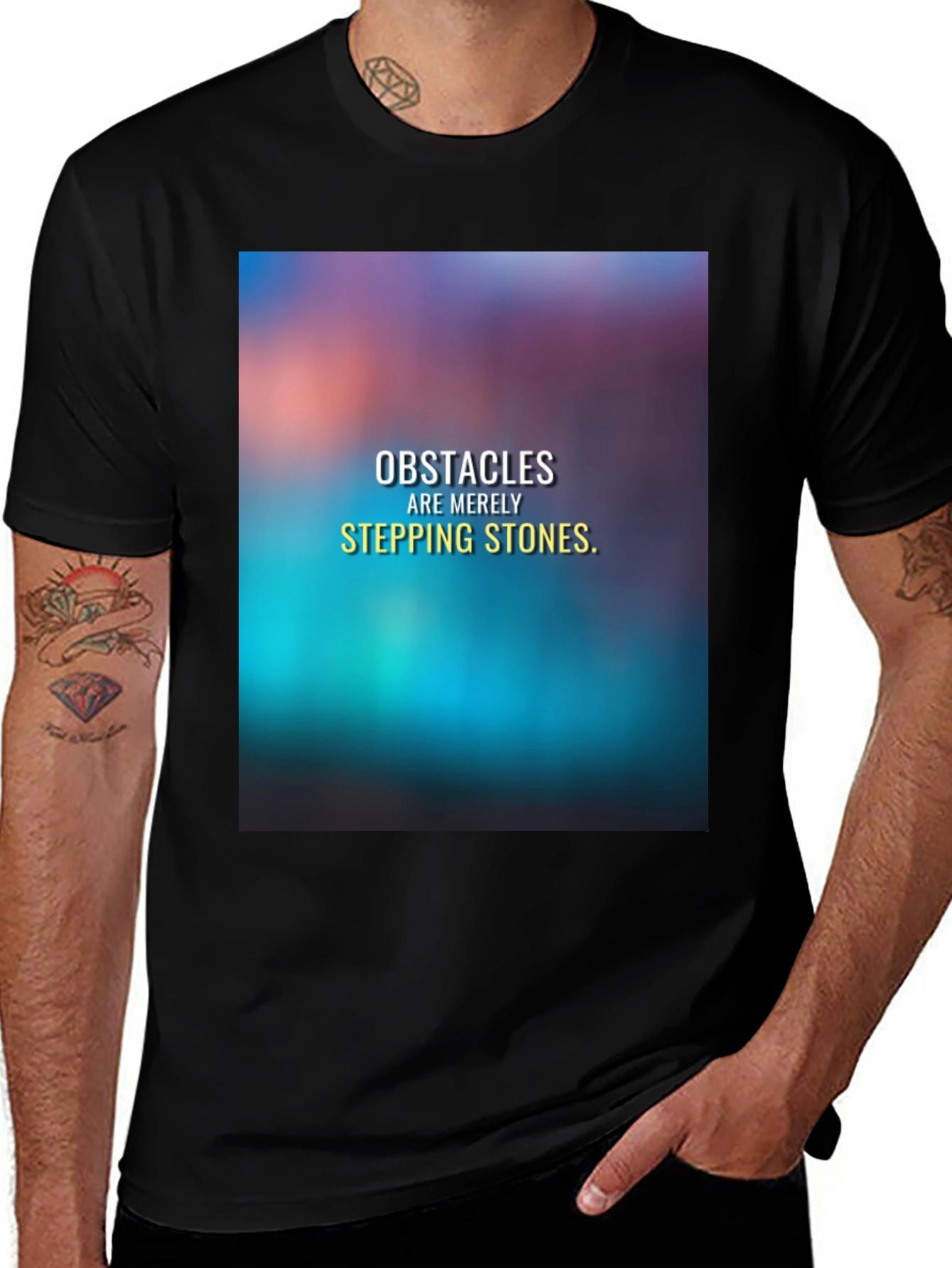 Variant 20 of Obstacles are Stepping Stones Graphic T-Shirt
