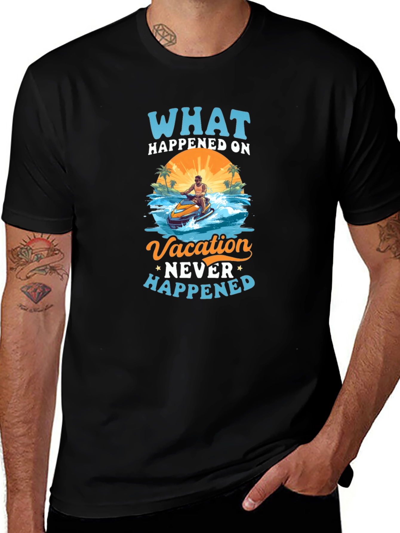 Variant 22 of Vacation Never Happened Graphic T-Shirt