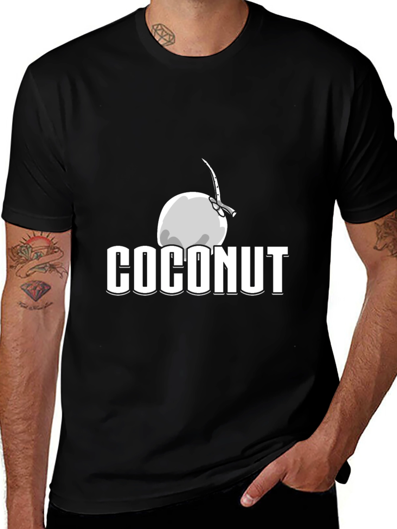Variant 29 of Coconut T-Shirt - Cool Graphic Tee