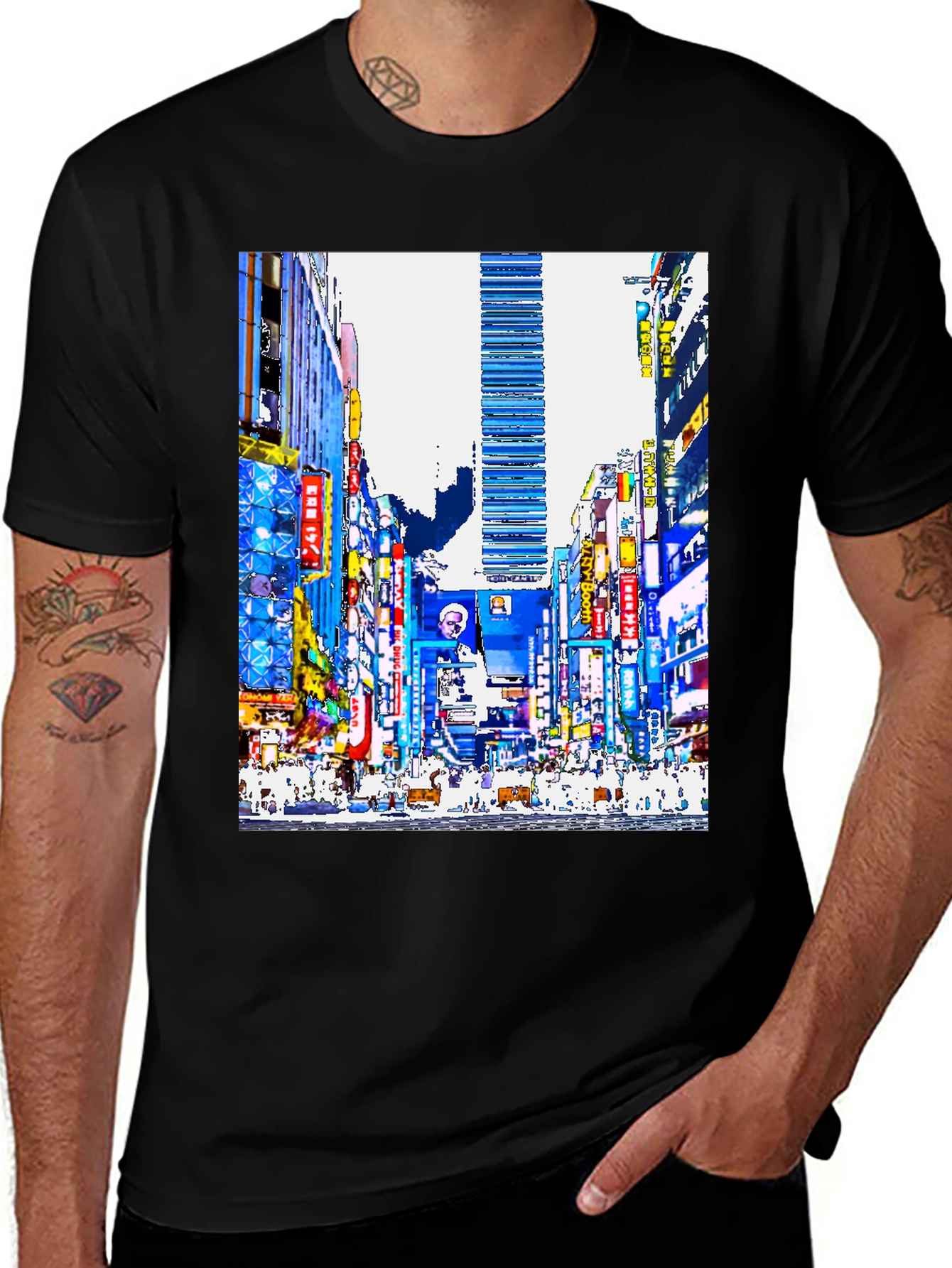 Variant 29 of Tokyo Street Scene Graphic T-Shirt