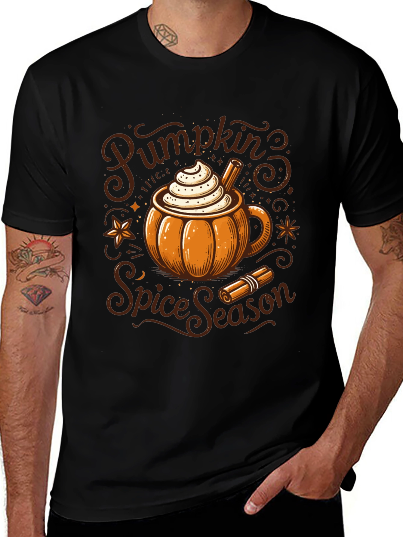 Pumpkin Spice Season Graphic T-Shirt