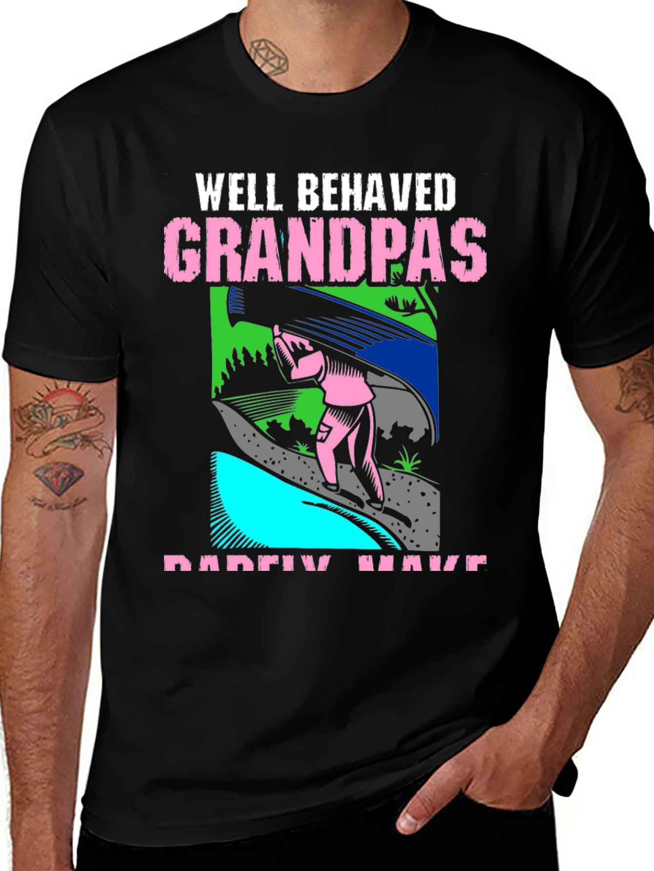 Variant 15 of Well Behaved Grandpas T-Shirt