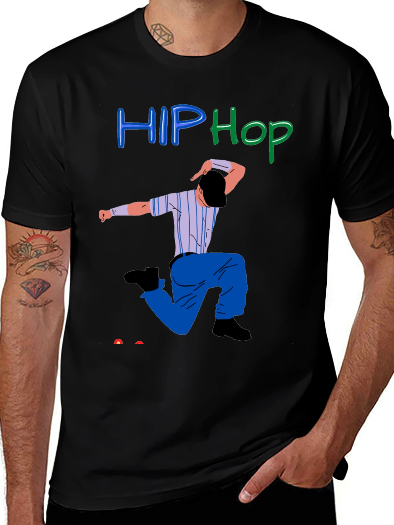 Variant 27 of Hip Hop Graphic T-Shirt - Stylish Urban Design