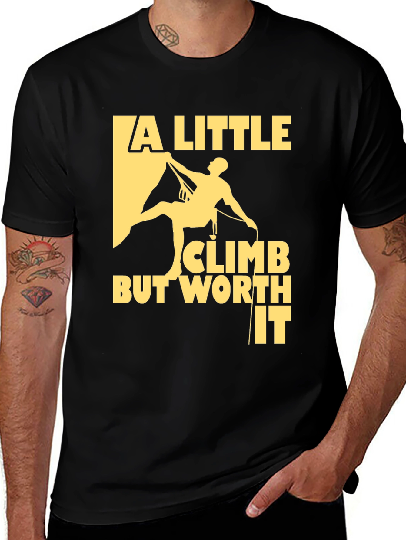Climbing Graphic Tee - A Little Climb But Worth It