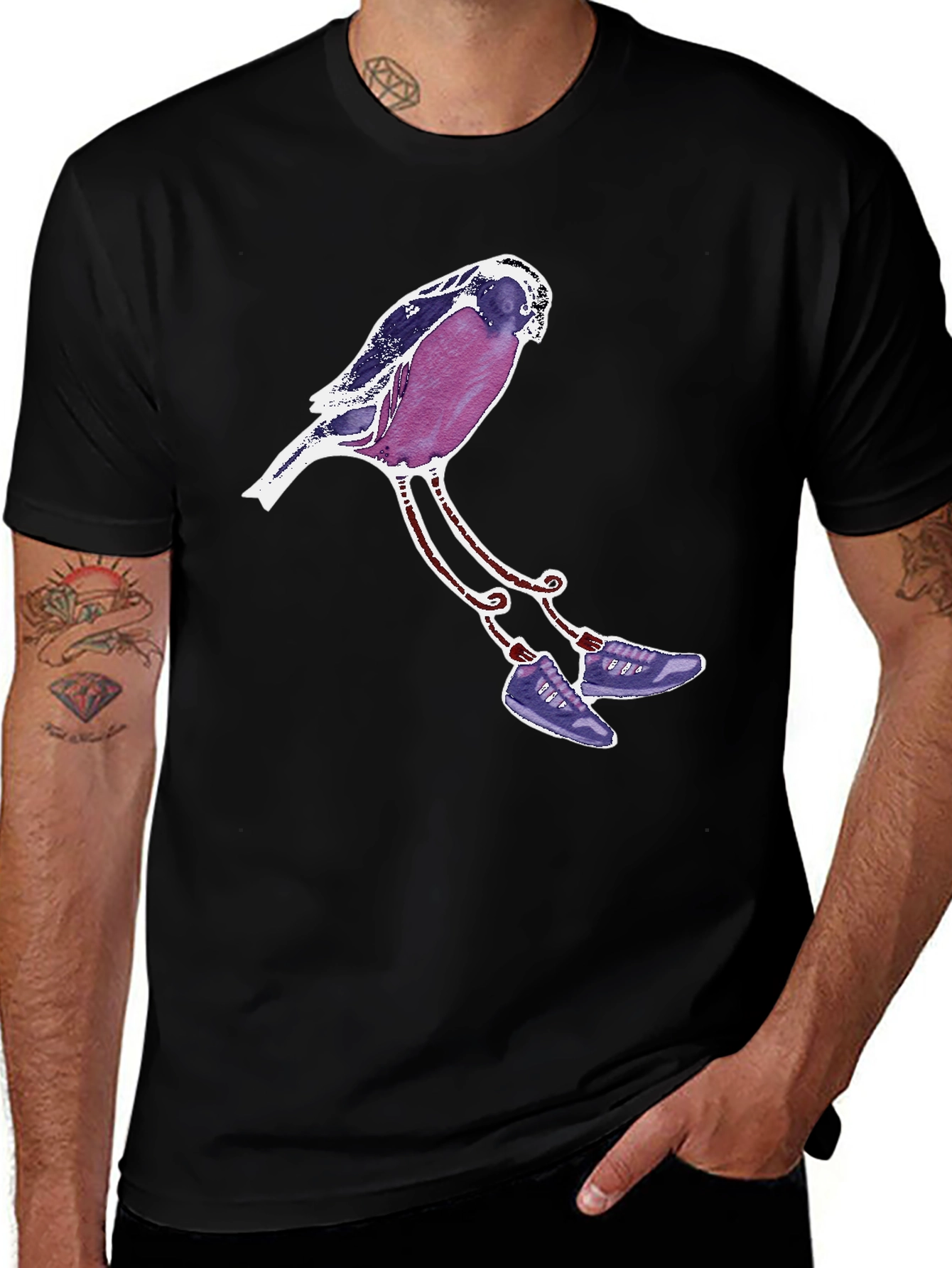Variant 29 of Whimsical Bird T-Shirt - Unique Graphic Tee