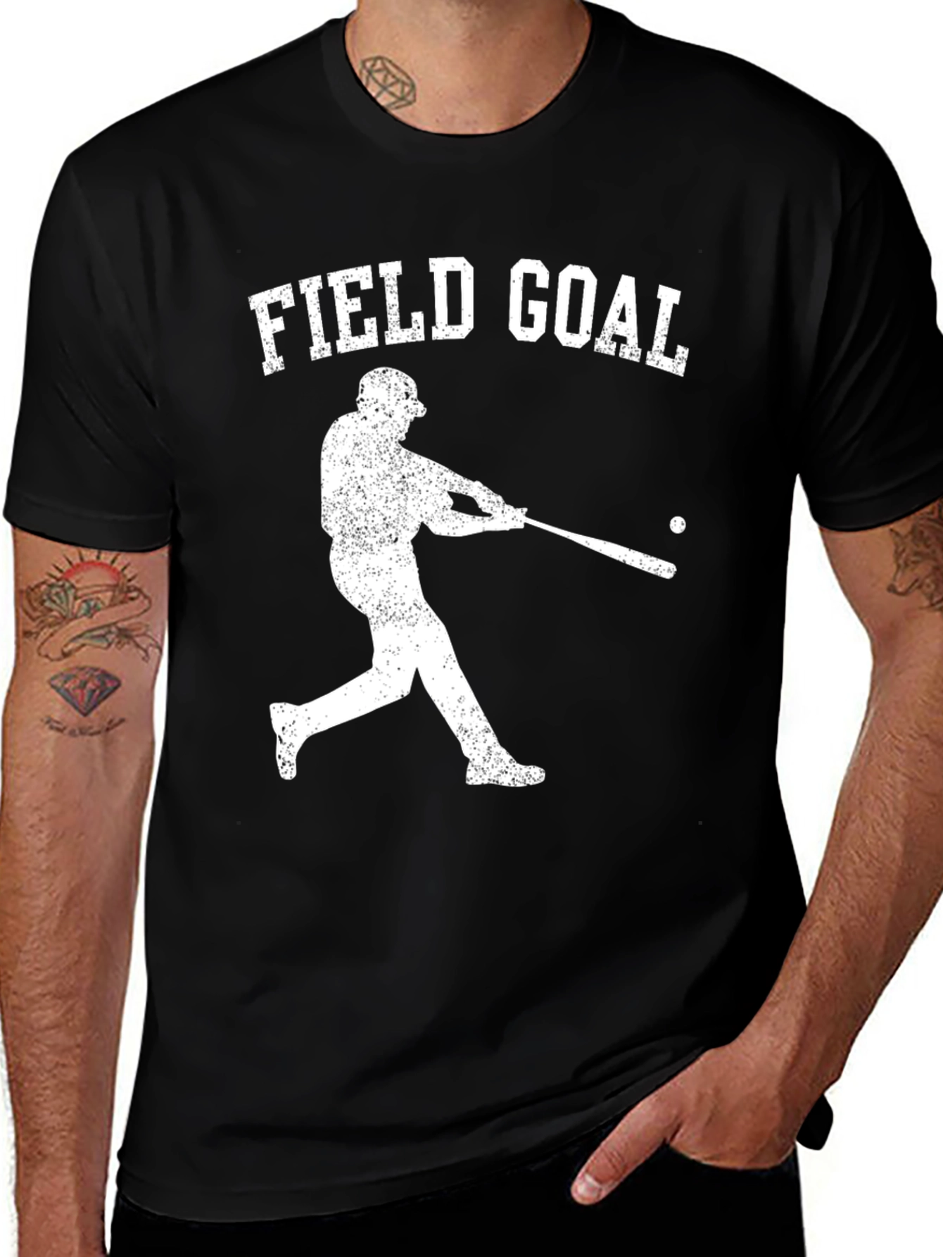 Variant 7 of Field Goal Baseball T-Shirt