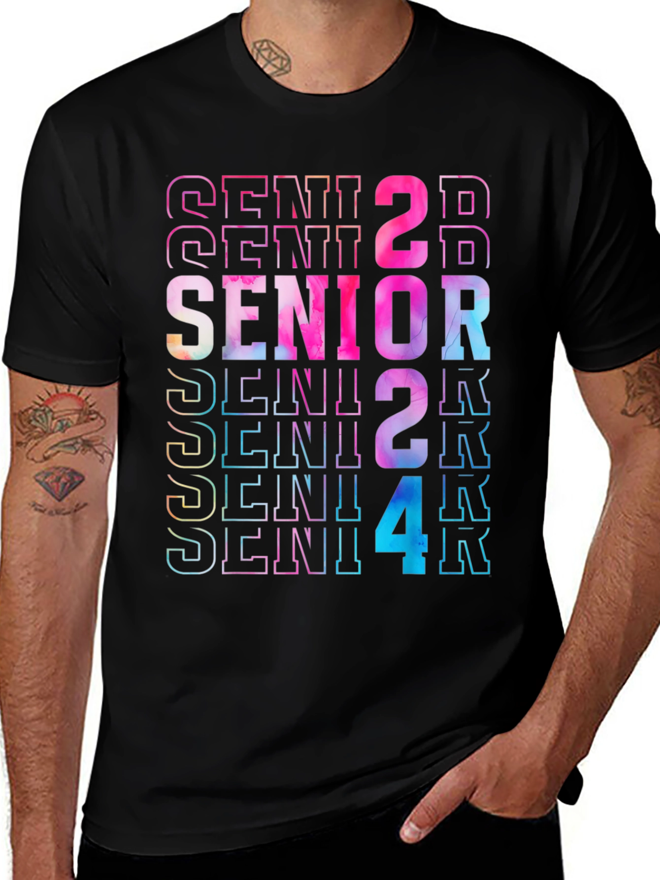 Senior 2024 Graphic T-Shirt Graduation Gift