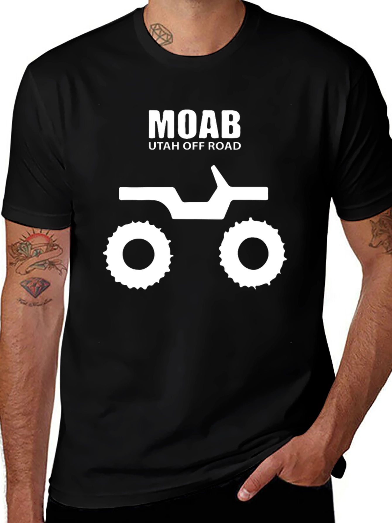 Moab Utah Off Road Black Graphic Tee