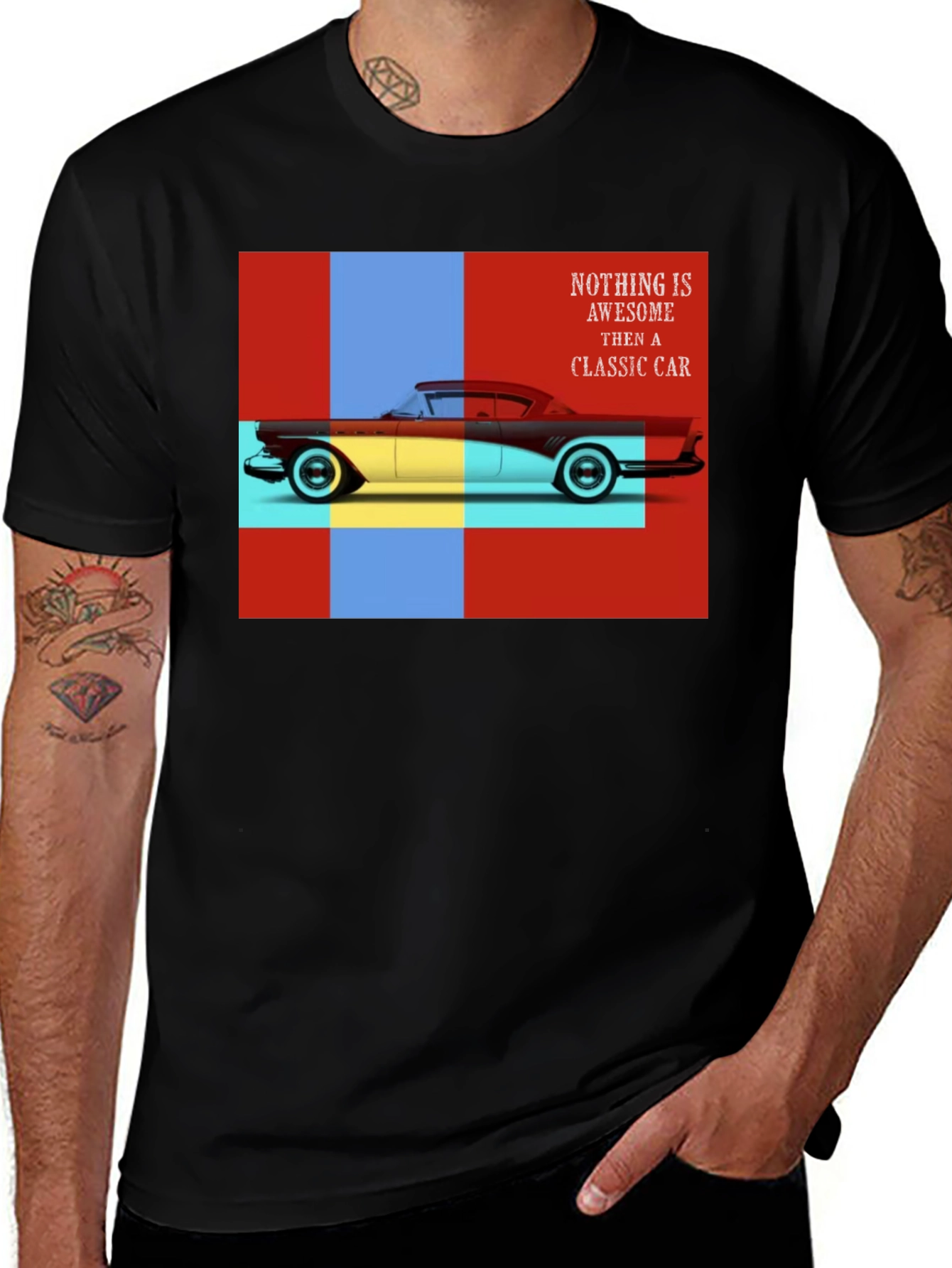 Variant 17 of Classic Car Graphic Tee - Retro Automotive Style