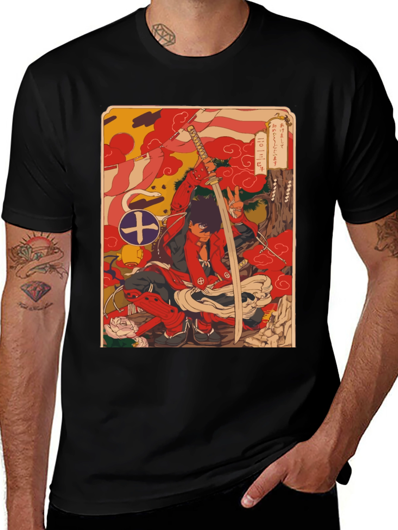 Variant 26 of Samurai Champloo Inspired Graphic T-Shirt