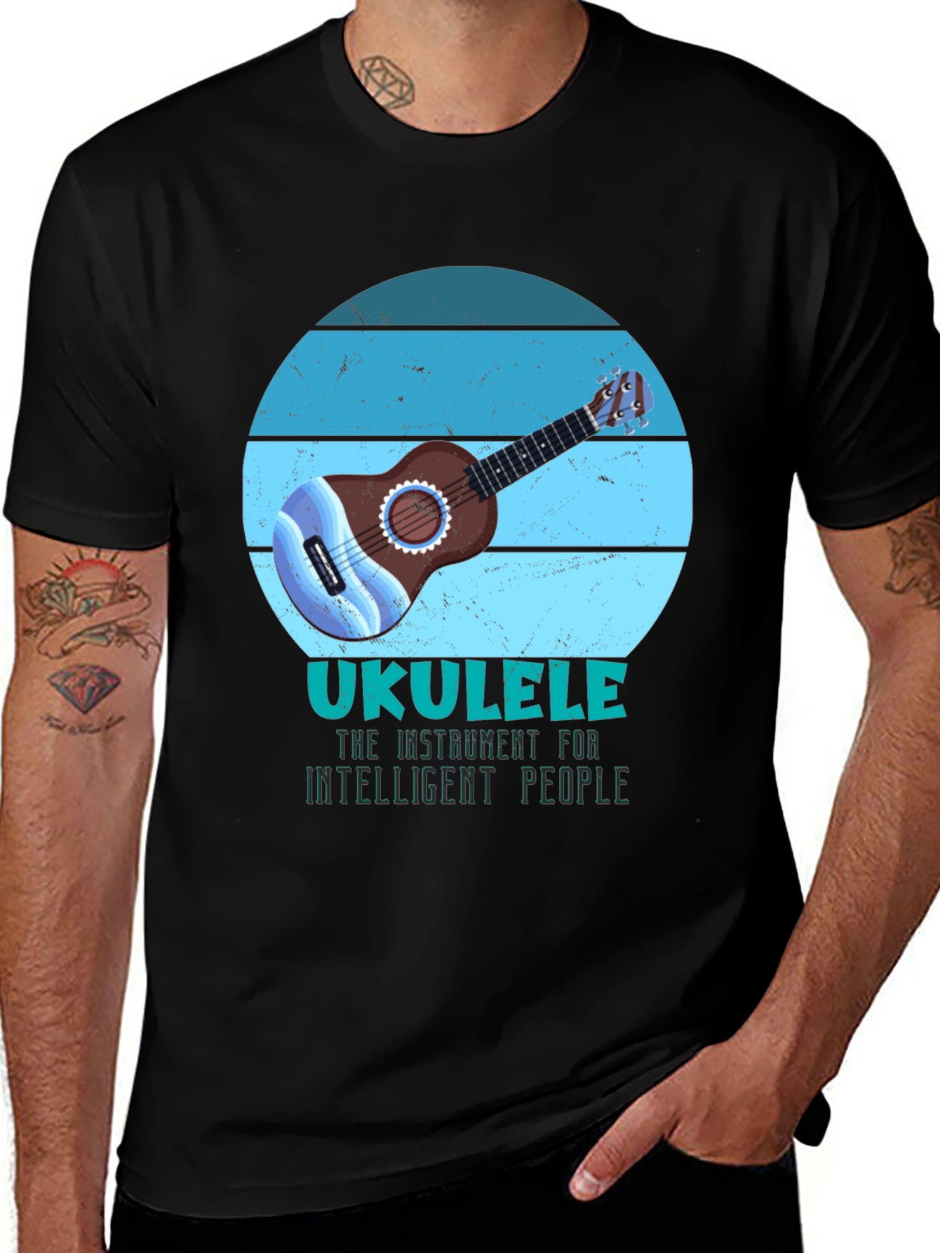 Variant 27 of Ukulele Intelligent People Graphic Tee