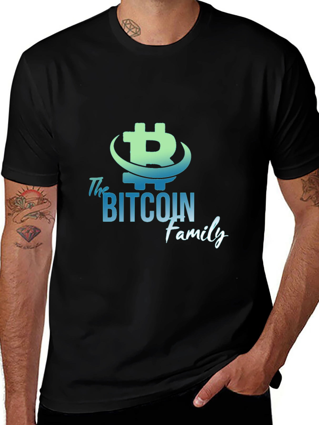 Variant 29 of Bitcoin Family Graphic Tee - Crypto Enthusiast Style