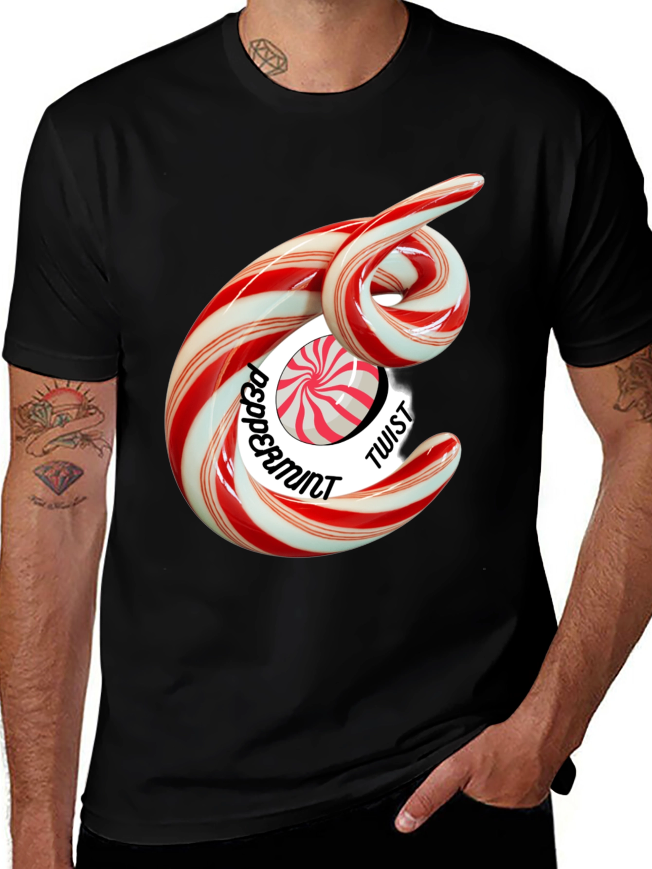 Variant 2 of Peppermint Twist Graphic T-Shirt