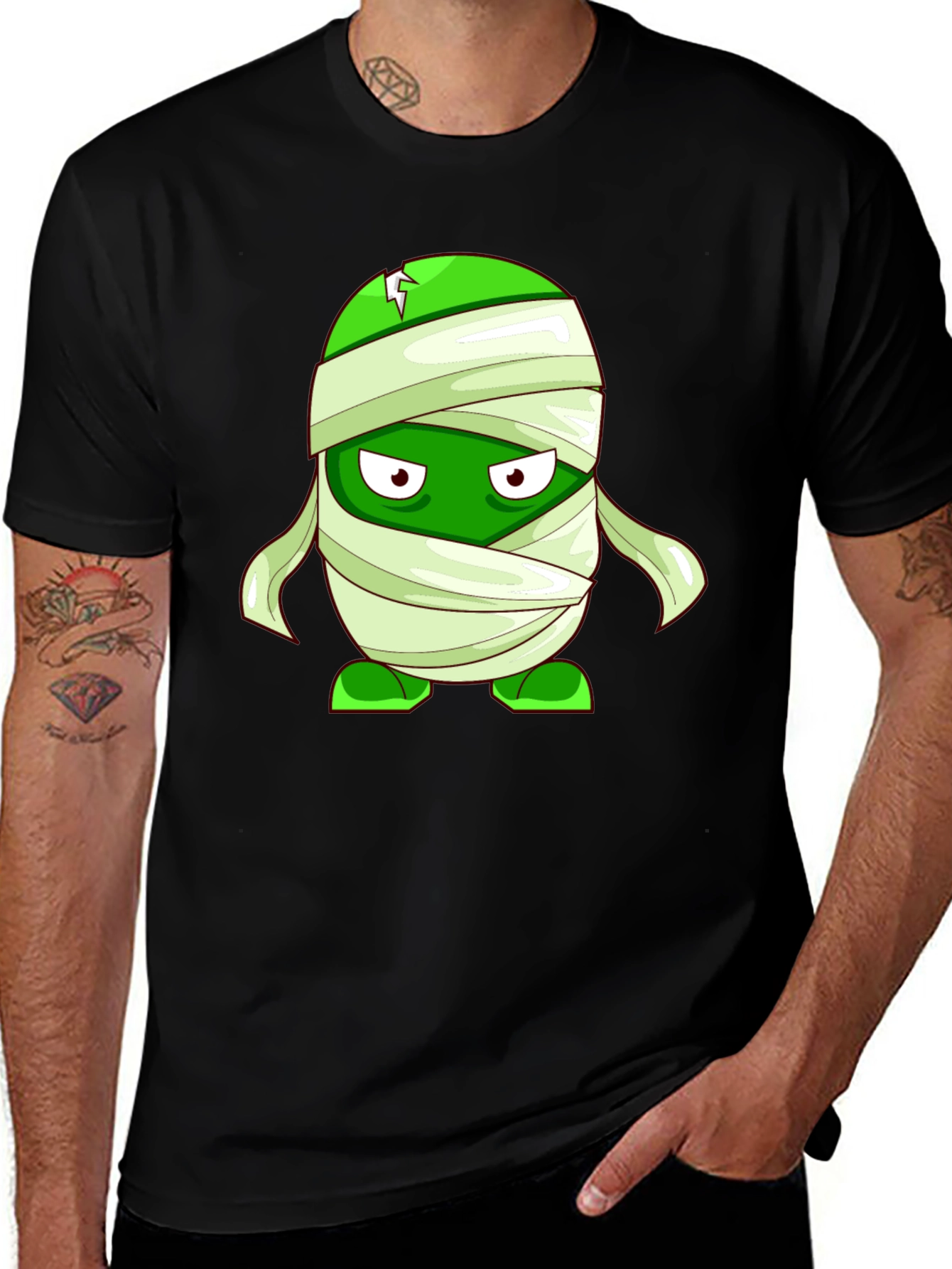 Mummy Melon T-Shirt - Green Zombie Plant Tee