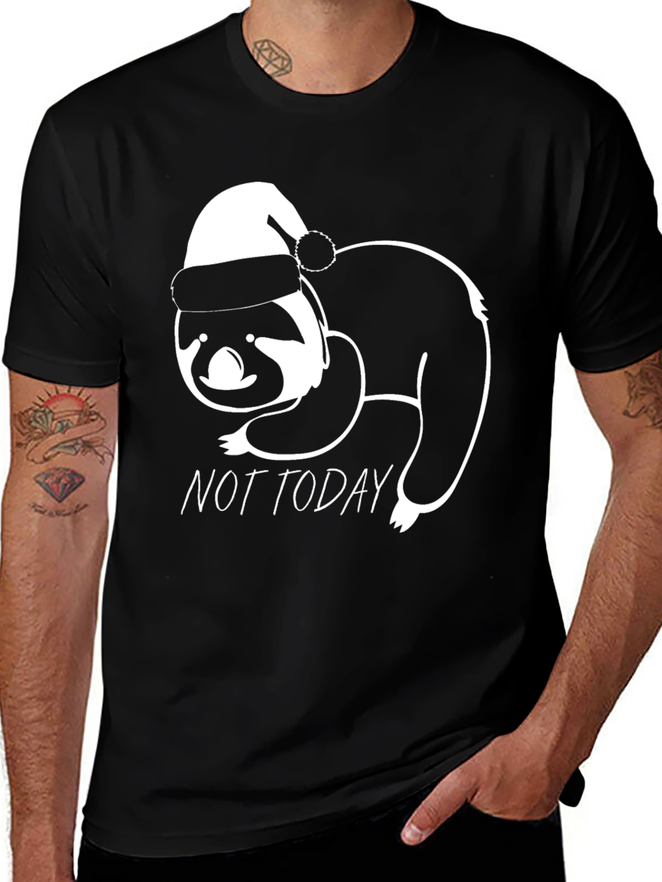Variant 23 of Sloth 'Not Today' Holiday T-Shirt