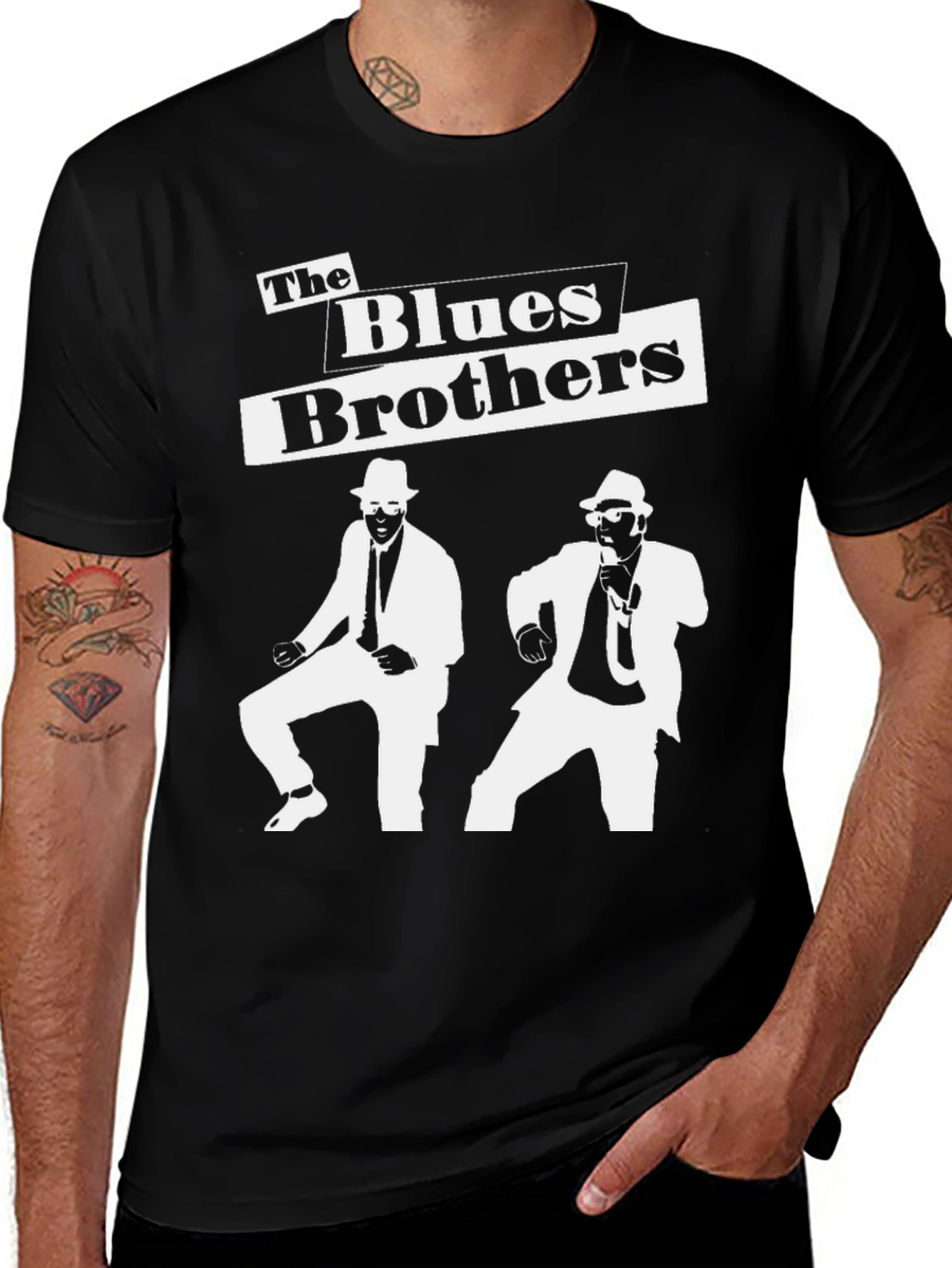 Variant 11 of The Blues Brothers Graphic Tee - Retro Cool Black T-Shirt