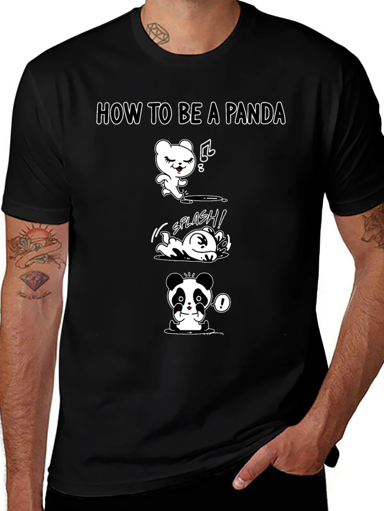 Variant 3 of How to Be a Panda Graphic Tee