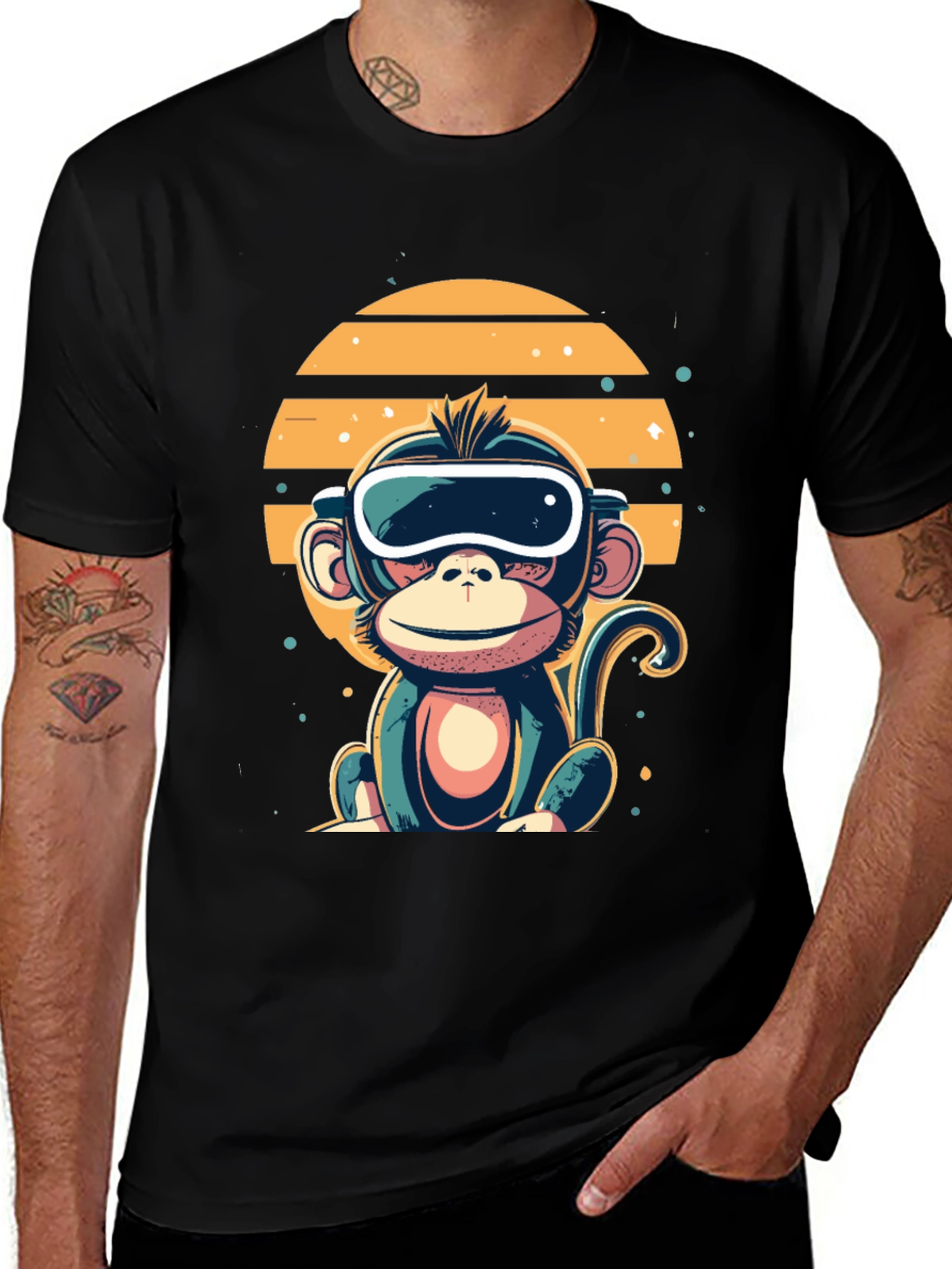 Variant 27 of Monkey VR Headset Graphic Tee