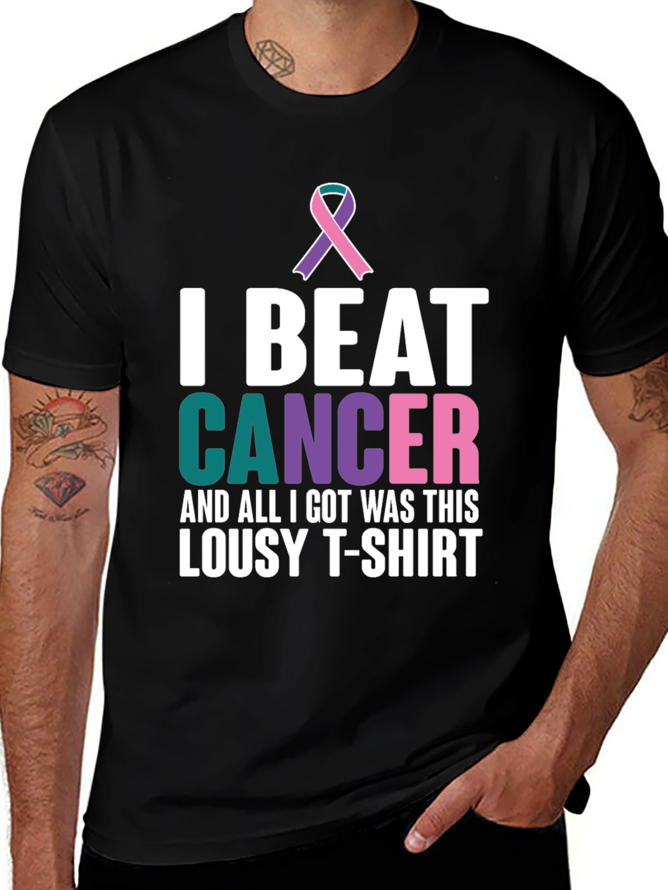 Variant 3 of I Beat Cancer T-Shirt - Survivor Tee