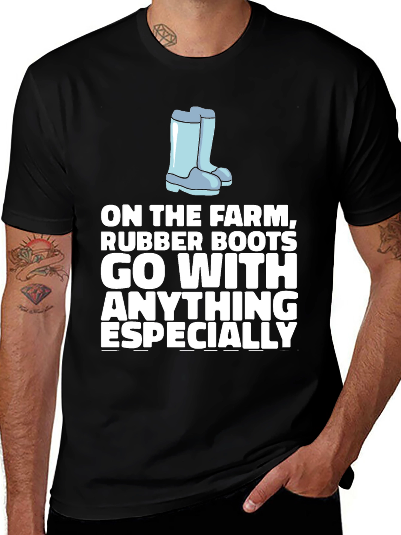 Farm Rubber Boots T-Shirt