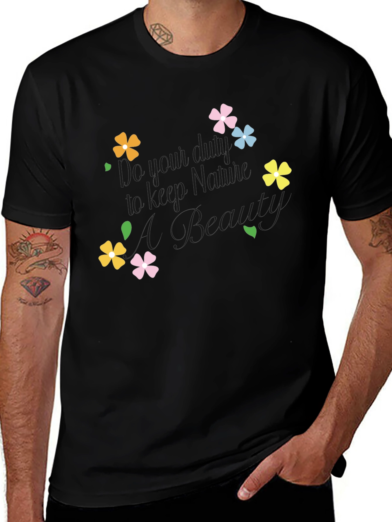 Variant 18 of Floral Graphic Tee - Keep Blooming!