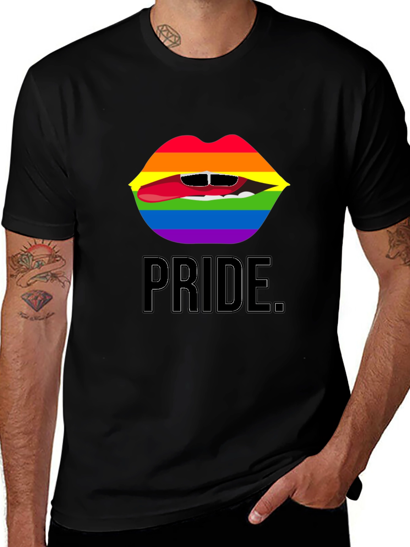 Pride Lips Graphic Tee - Soft Cotton Blend