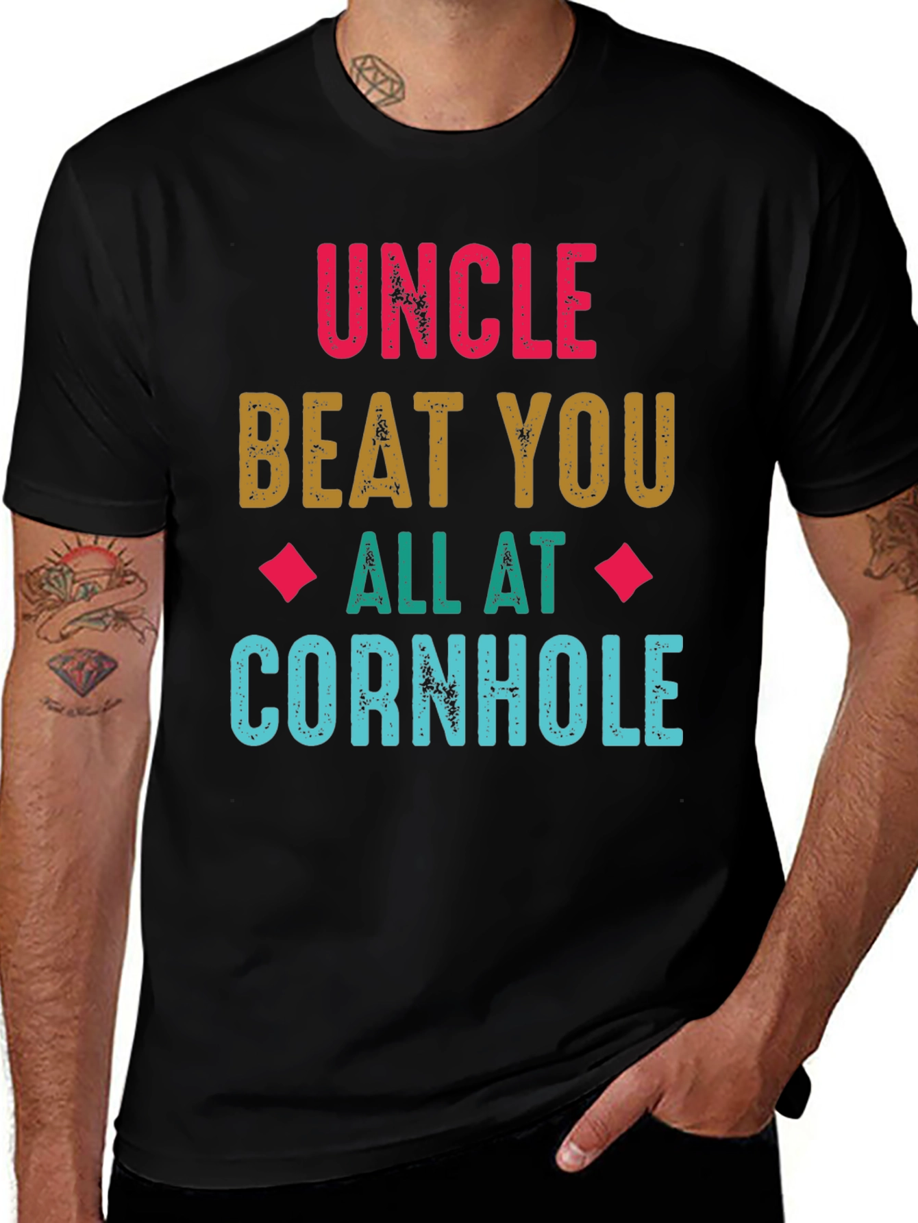 Variant 21 of Uncle Cornhole T-Shirt - Funny Family Game Day Tee