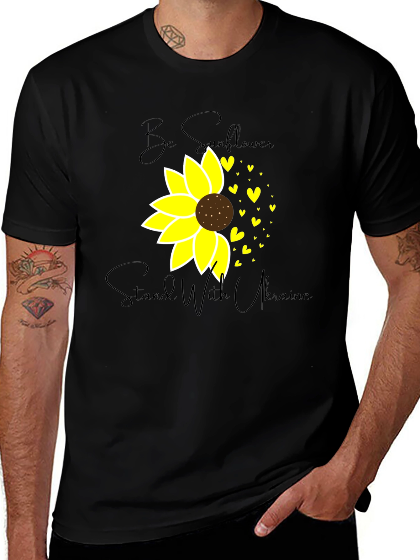Stand with Ukraine Sunflower T-Shirt