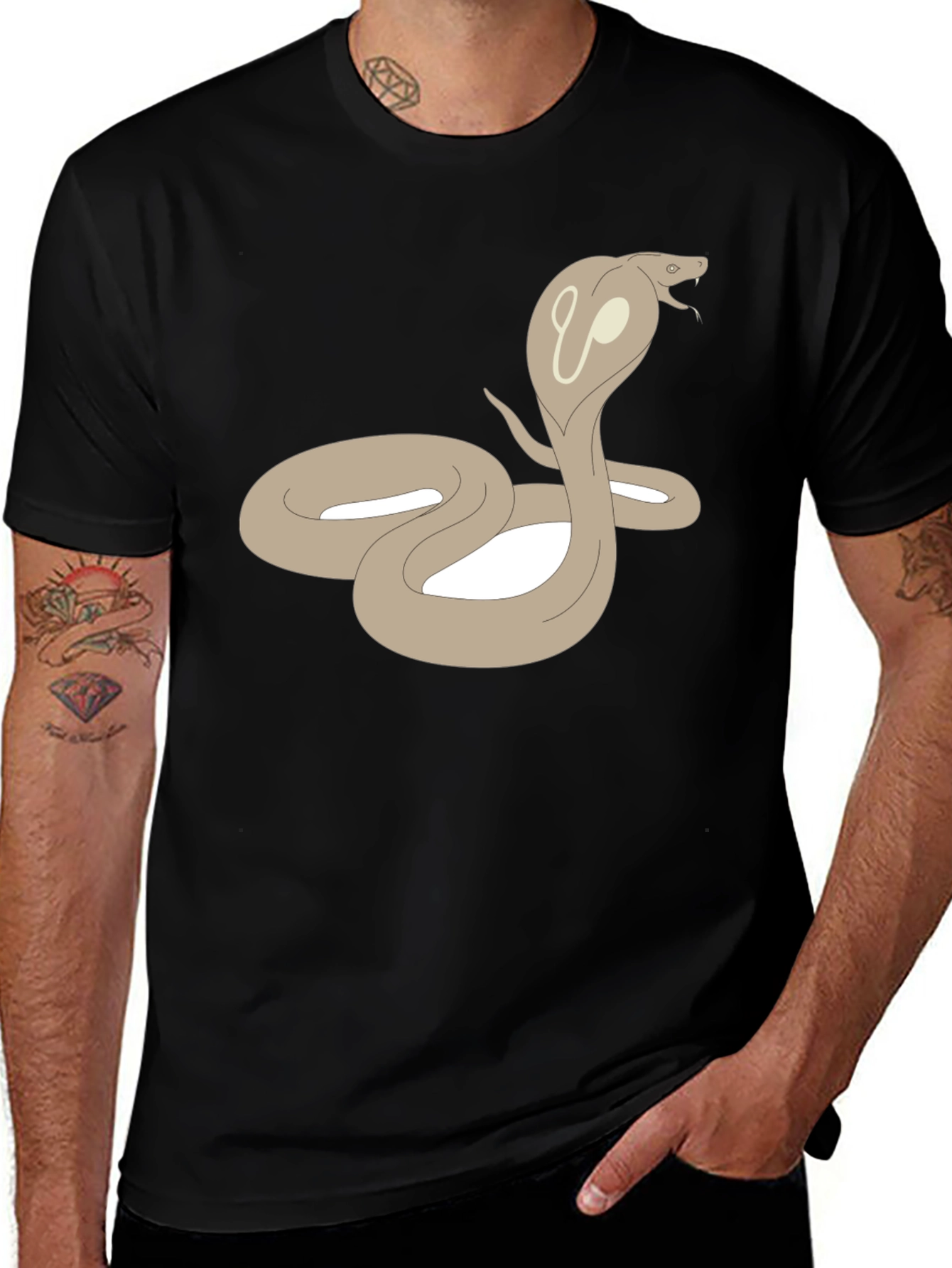 Variant 5 of Cobra Graphic Tee - Stylish Snake Design