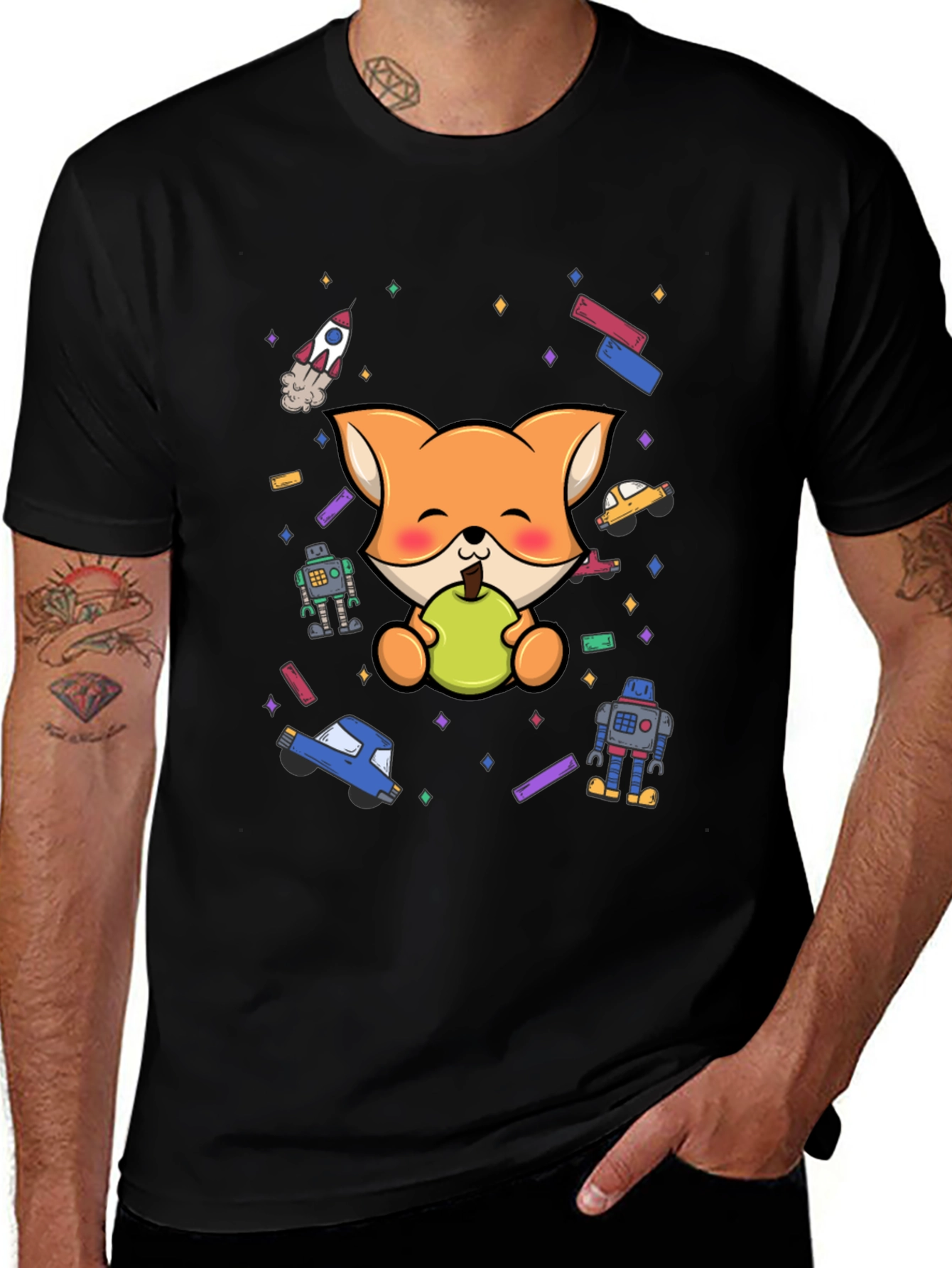 Variant 16 of Cute Cartoon Fox T-Shirt