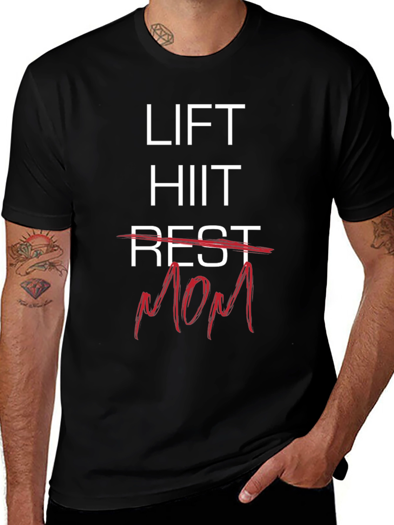 Lift HIIT Mom T-Shirt - Fitness & Family Tee